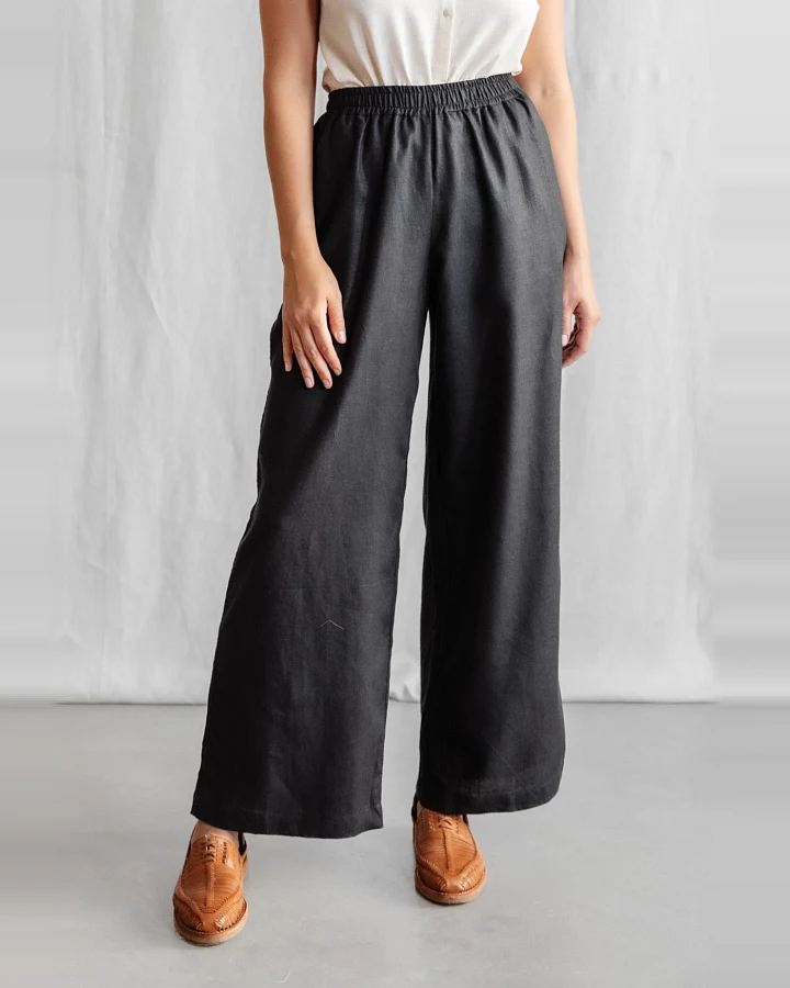 Jyoti Fair Works Damen vegan Hose Jayan Schwarz