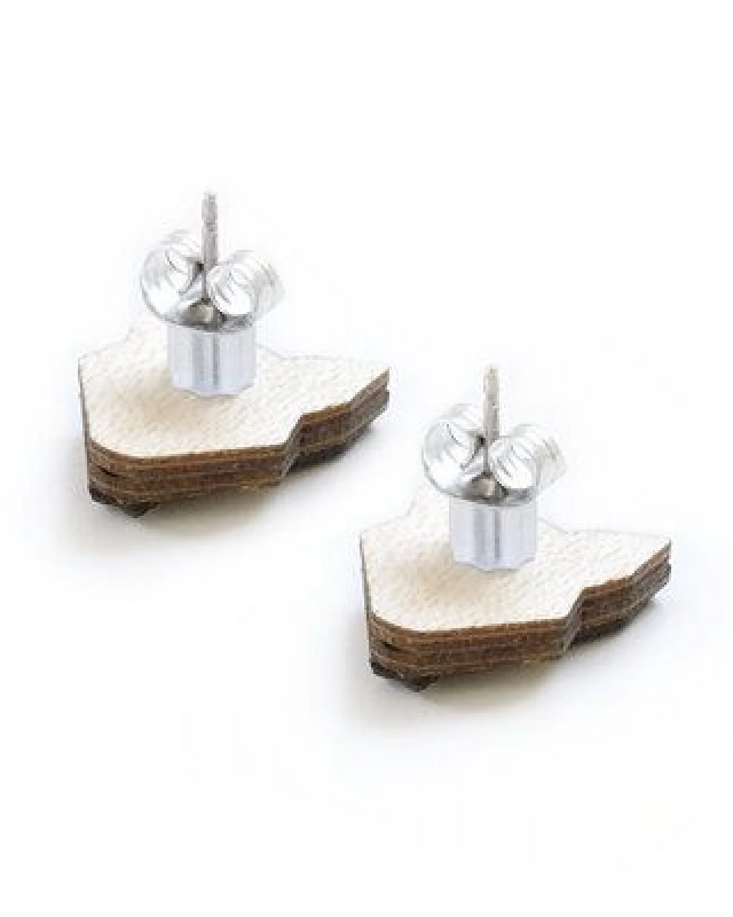 BeWooden Ohringe mit Holzdetails Wolf Earrings – Ansicht 2