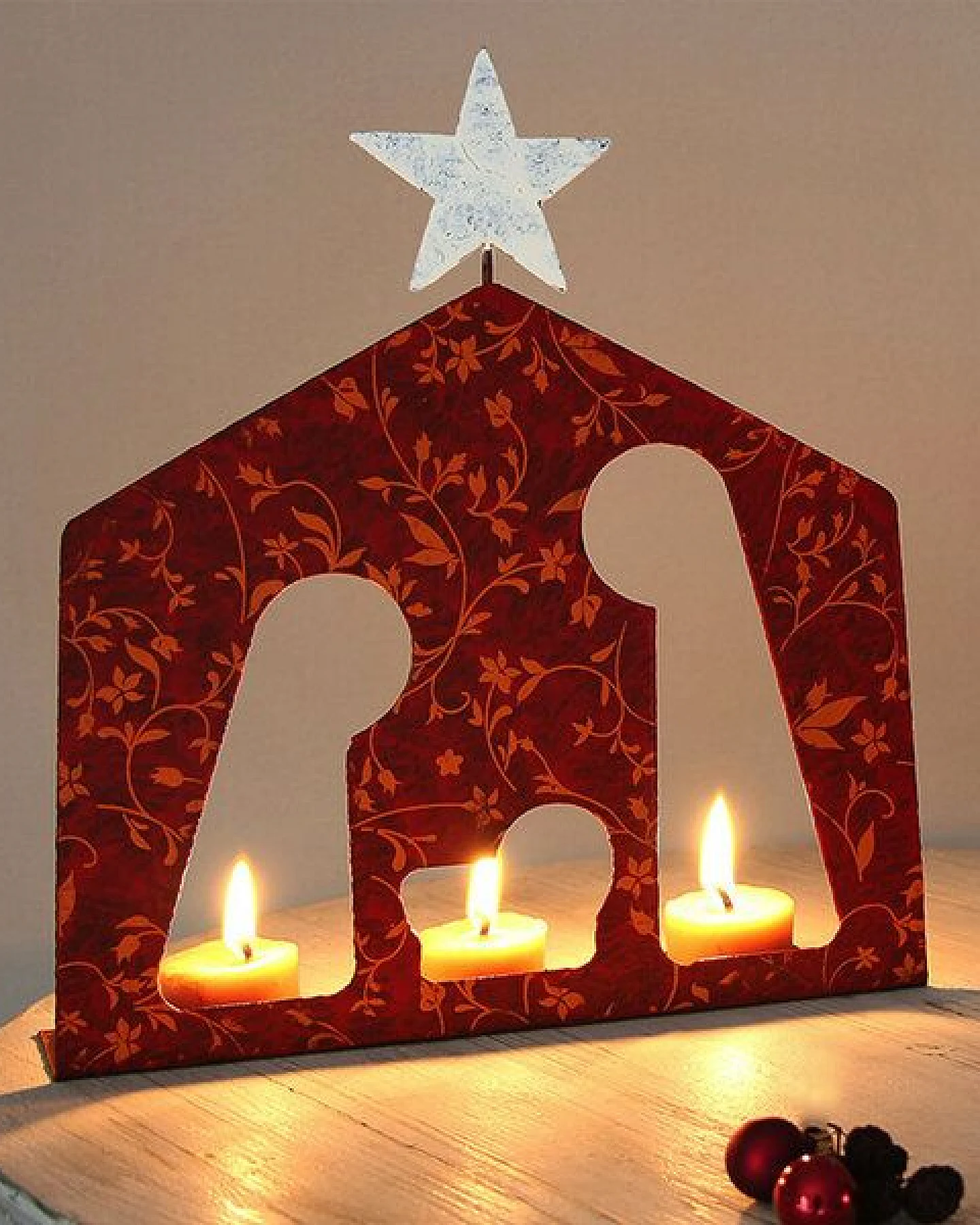 Mitienda Shop Teelichthalter Krippe, Weihnachtsdeko – Ansicht 2