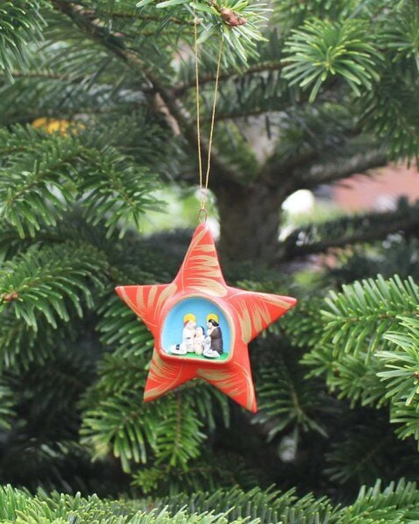 Mitienda Shop Christbaumschmuck aus Keramik, Krippenstern – Ansicht 4