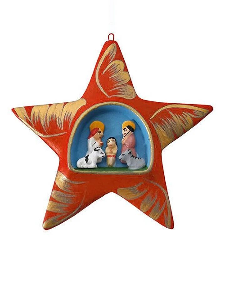 Mitienda Shop Christbaumschmuck aus Keramik, Krippenstern