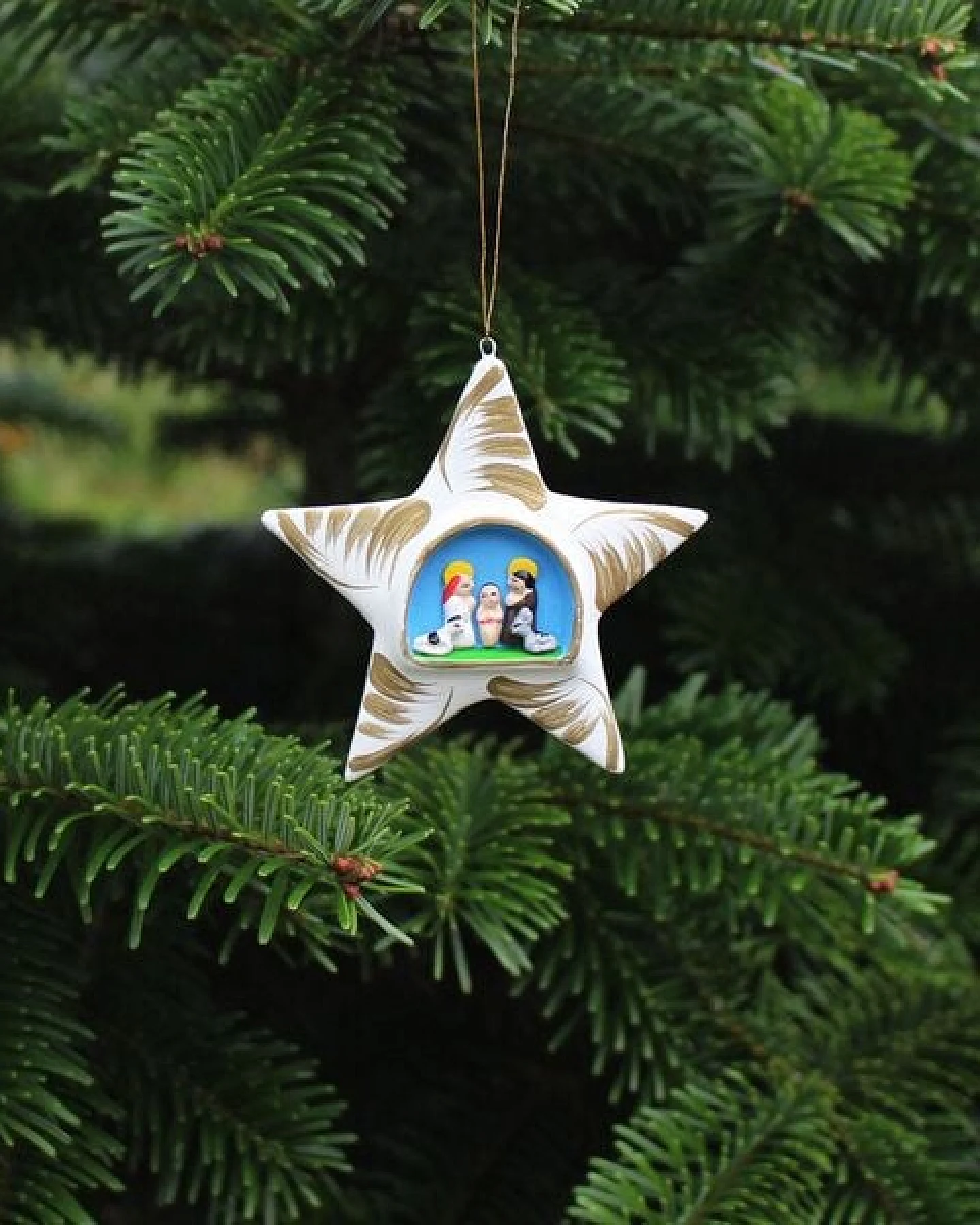 Mitienda Shop Christbaumschmuck aus Keramik, Krippenstern – Ansicht 3