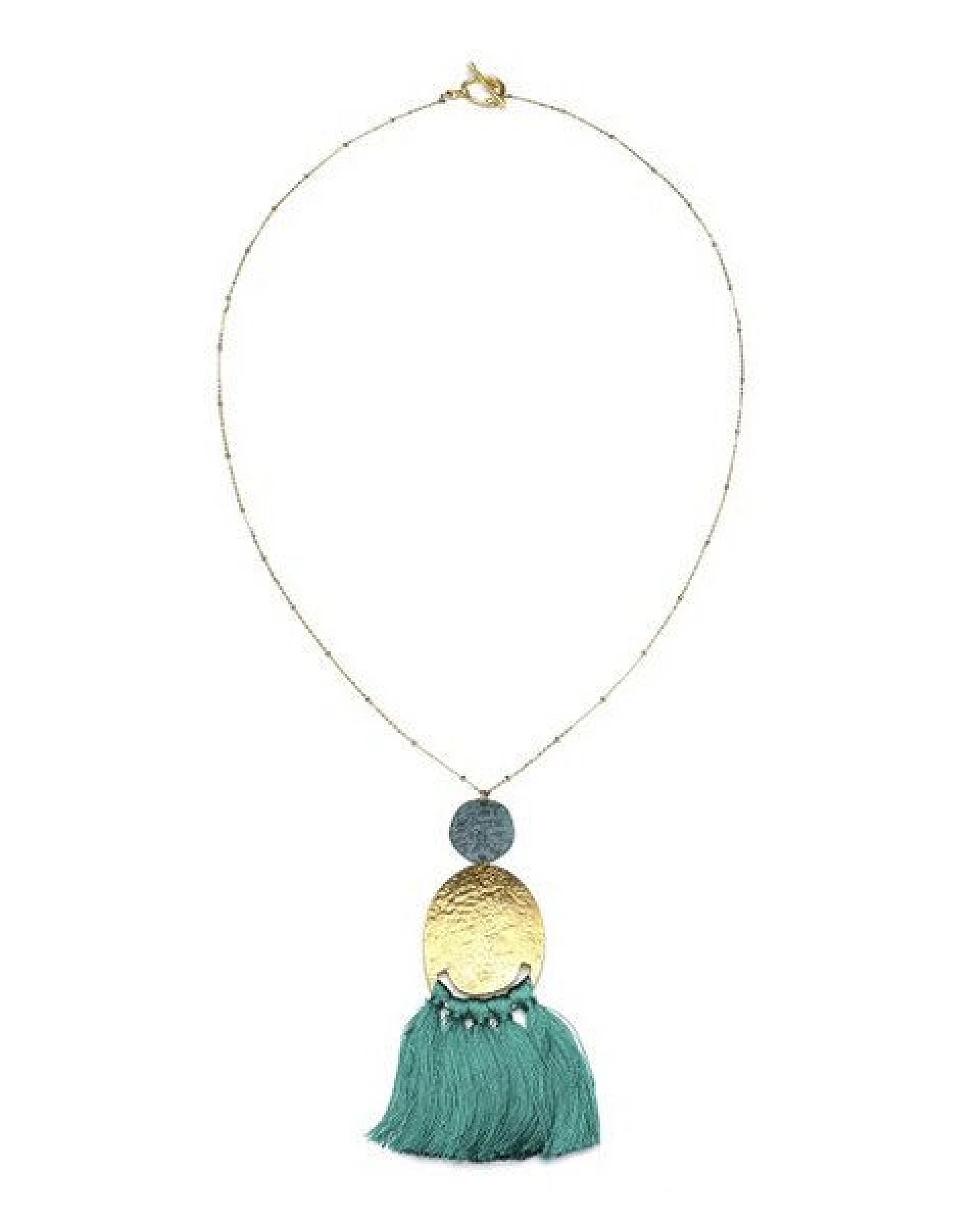 Frida Feeling Kette Nihira gold / blaugrün – Ansicht 2