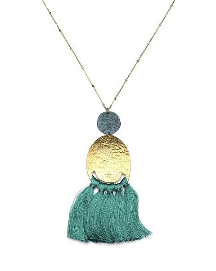Frida Feeling Kette Nihira gold / blaugrün
