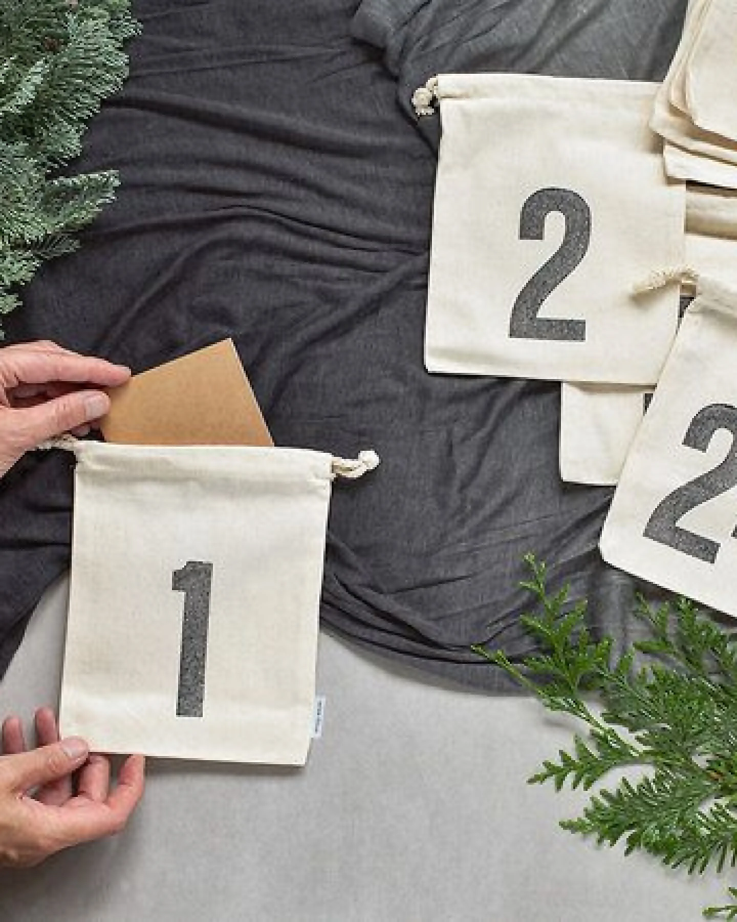 renna deluxe Adventskalender aus Bio-Baumwolle – Ansicht 2