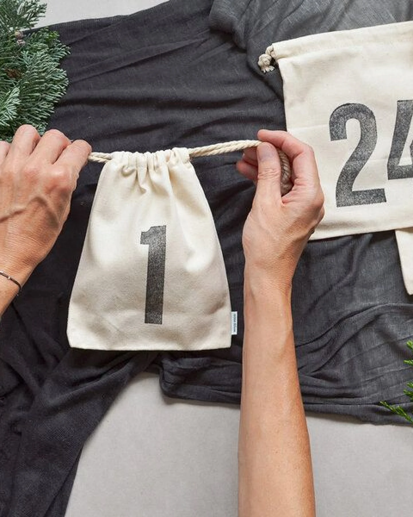 renna deluxe Adventskalender aus Bio-Baumwolle – Ansicht 3
