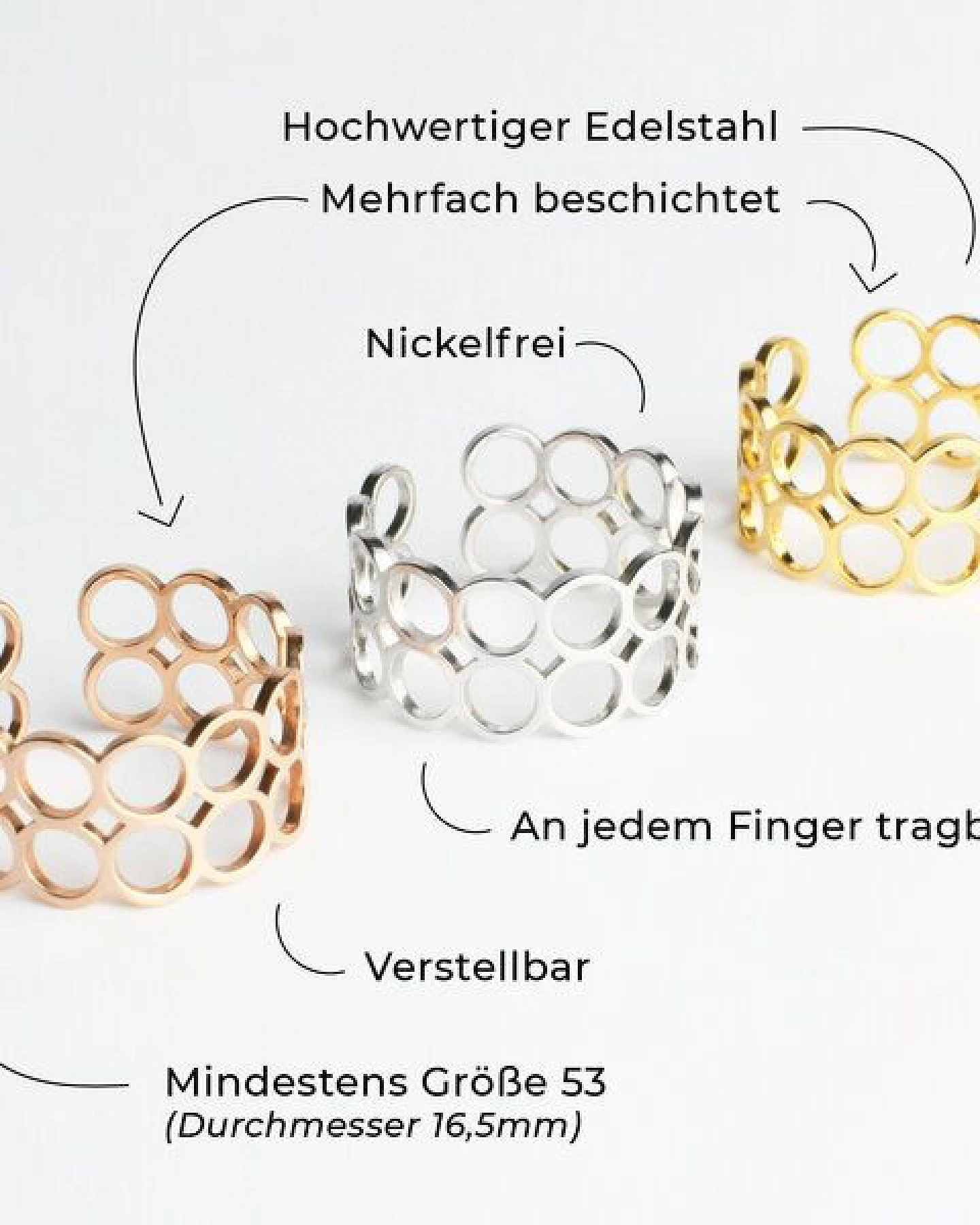 ALEXASCHA Verstellbarer Ring – Ansicht 4