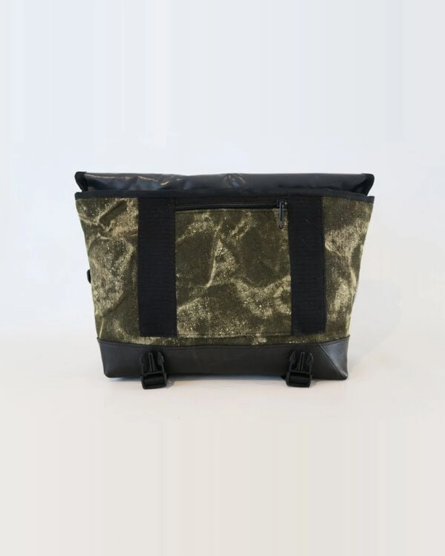 Leonca Messenger Bag Zeltleinen Oliv dunkel – Ansicht 4