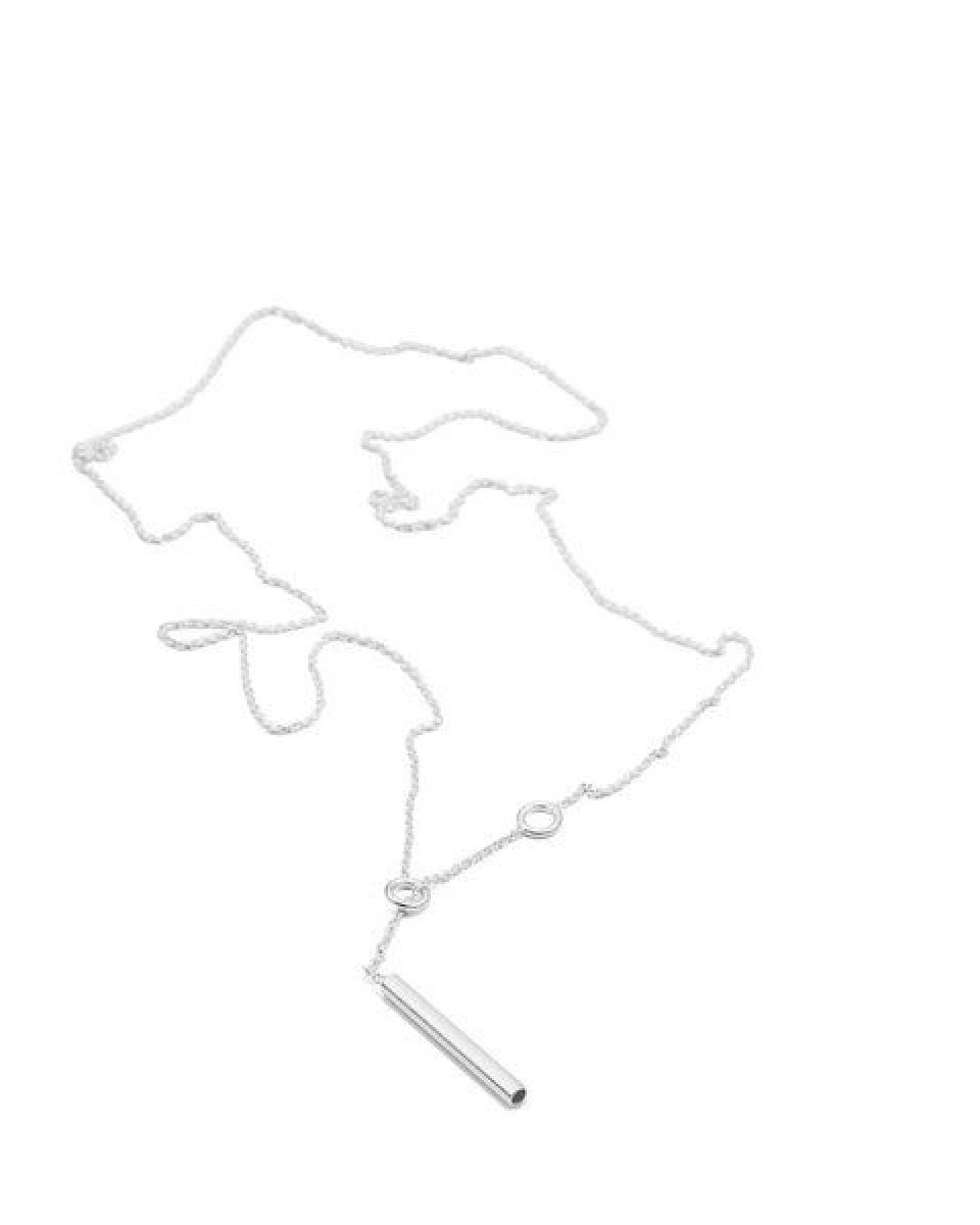 Jonathan Radetz Jewellery Kette SCORE, Silber 925, Sterlingsilber, Länge 43 cm, Handmade in Germany – Ansicht 2