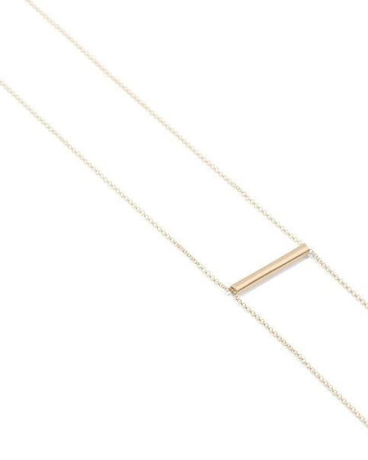 Jonathan Radetz Jewellery Kette BELONG, Gold 585, 14 Karat, Länge 80 cm, verstellbar ohne Verschluss, Handmade in Germany