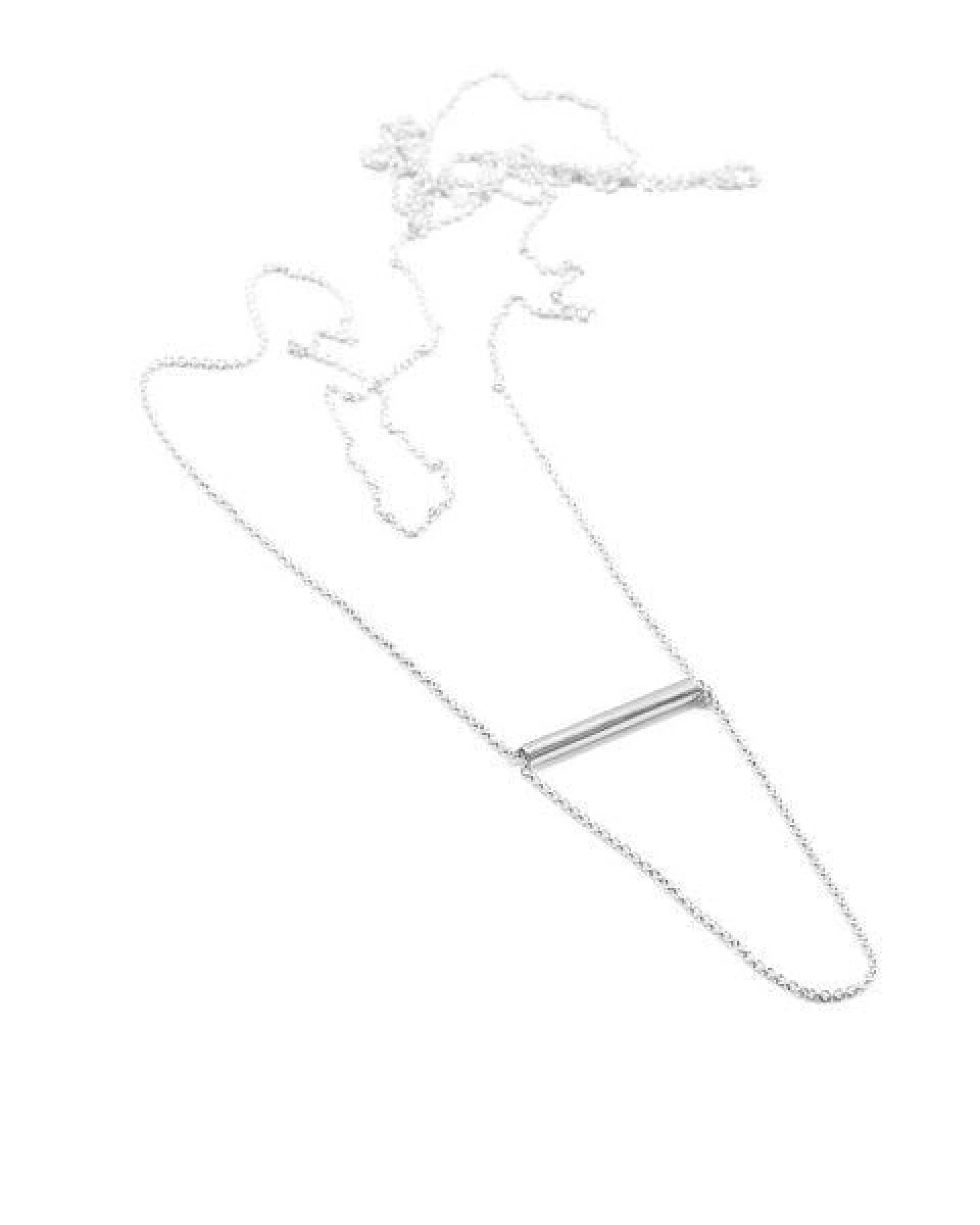 Jonathan Radetz Jewellery Kette BELONG, Silber 925, Sterlingsilber, Länge 80 cm oder 100 cm, verstellbar ohne Verschluss, Handmade in Germany – Ansicht 3