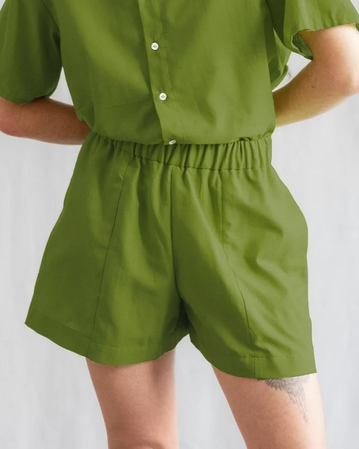 Jyoti - Fair Works Damen vegan Kurze Hosen Sitaar Basil