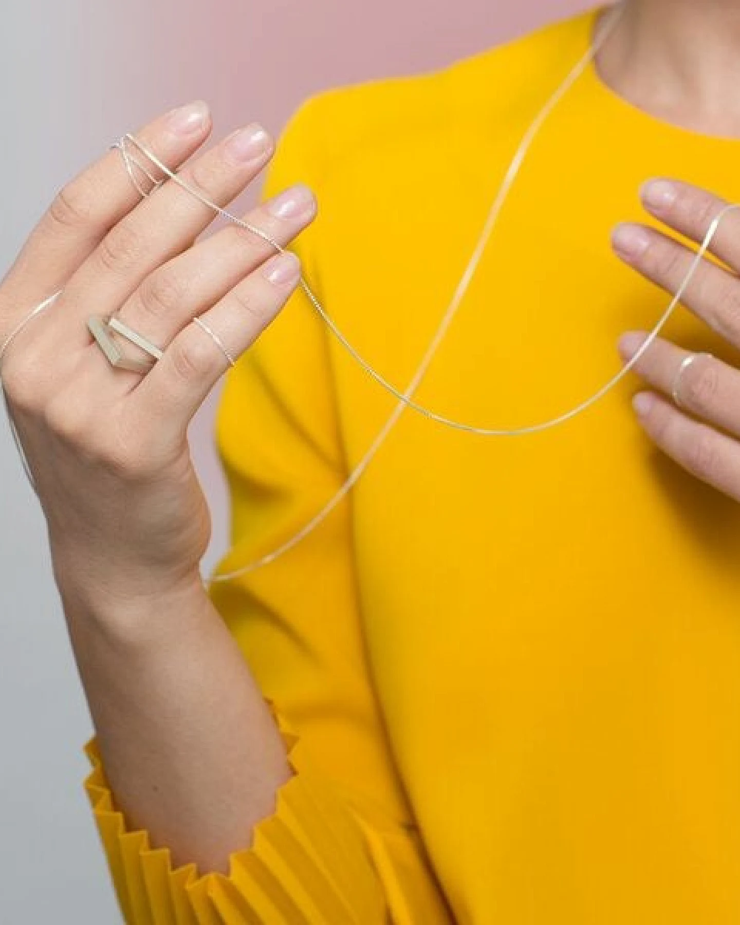Jonathan Radetz Jewellery Kettenring Endless, fine(01), raw(02), Silber 925, Sterlingsilber, Größe S - L, Made in Germany – Ansicht 4