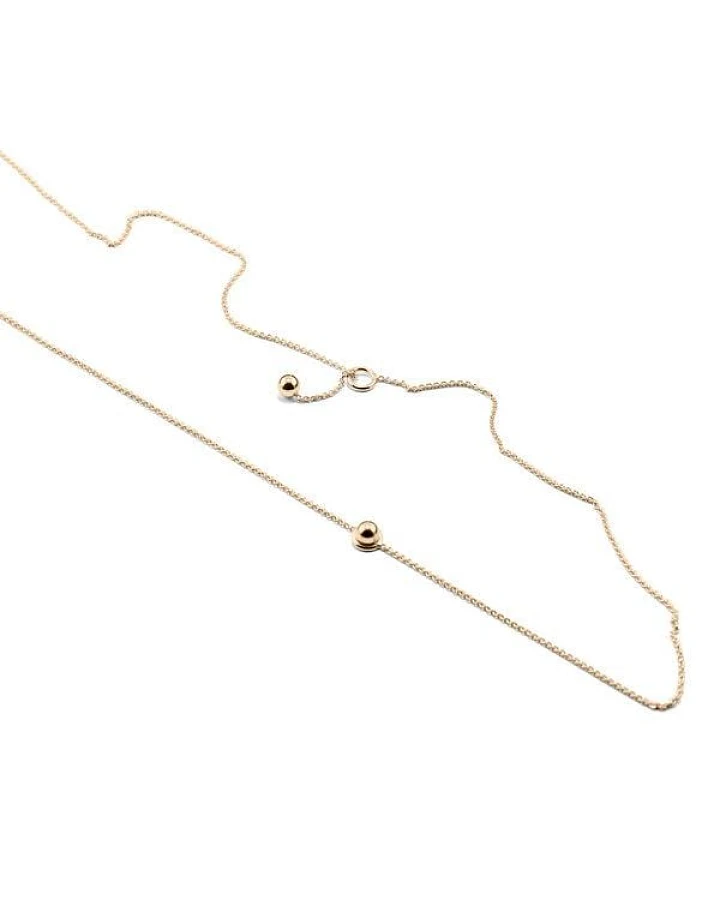 Jonathan Radetz Jewellery Kette SPHERE, Gold 585, 14 Karat, Länge 53 cm, Handmade in Germany