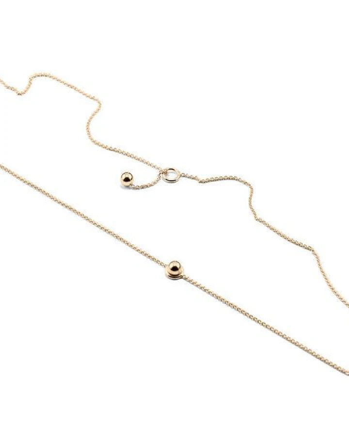 Jonathan Radetz Jewellery Kette SPHERE, Gold 585, 14 Karat, Länge 53 cm, Handmade in Germany