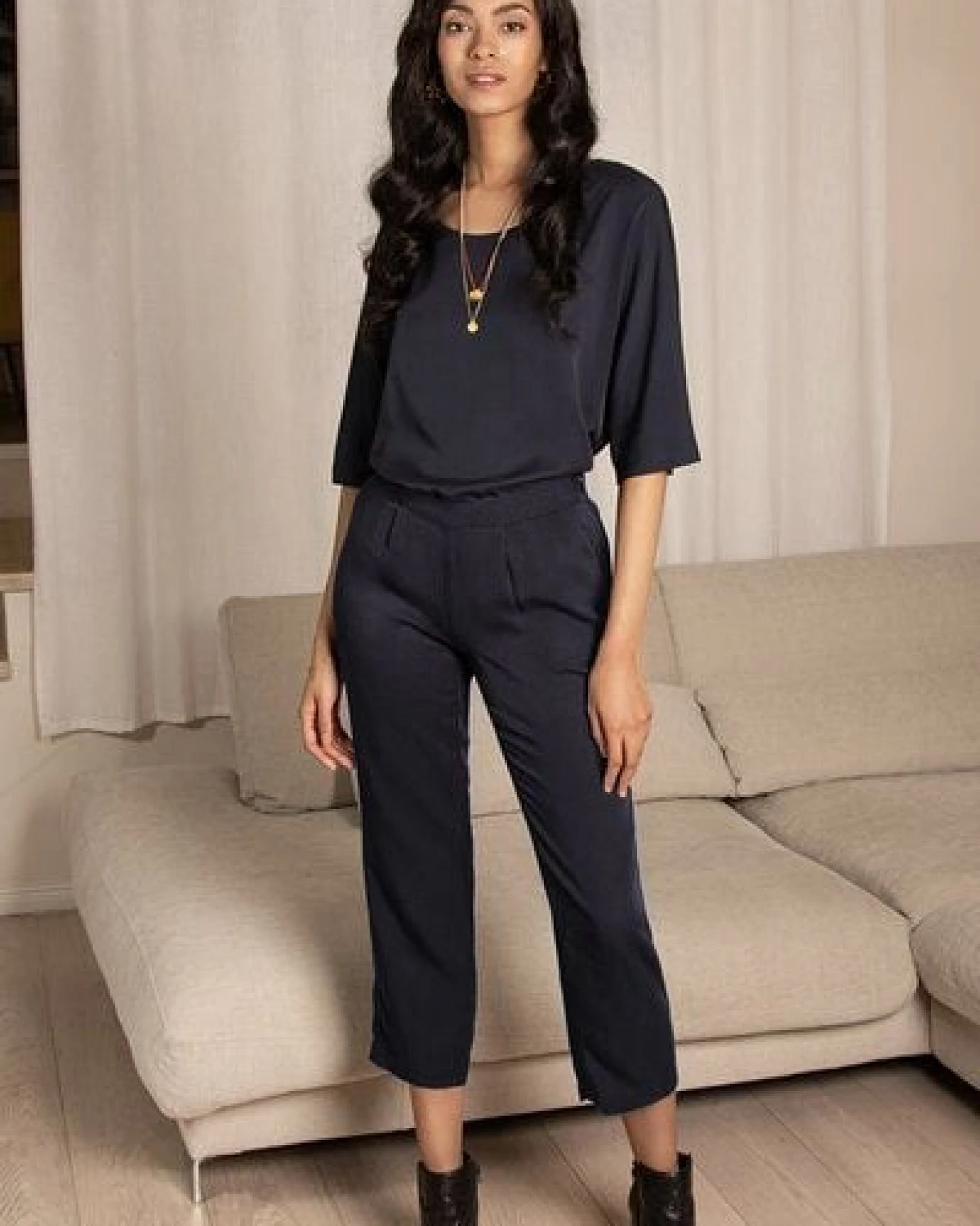 l'amour est bleu Bluse aus Tencel – Ansicht 4