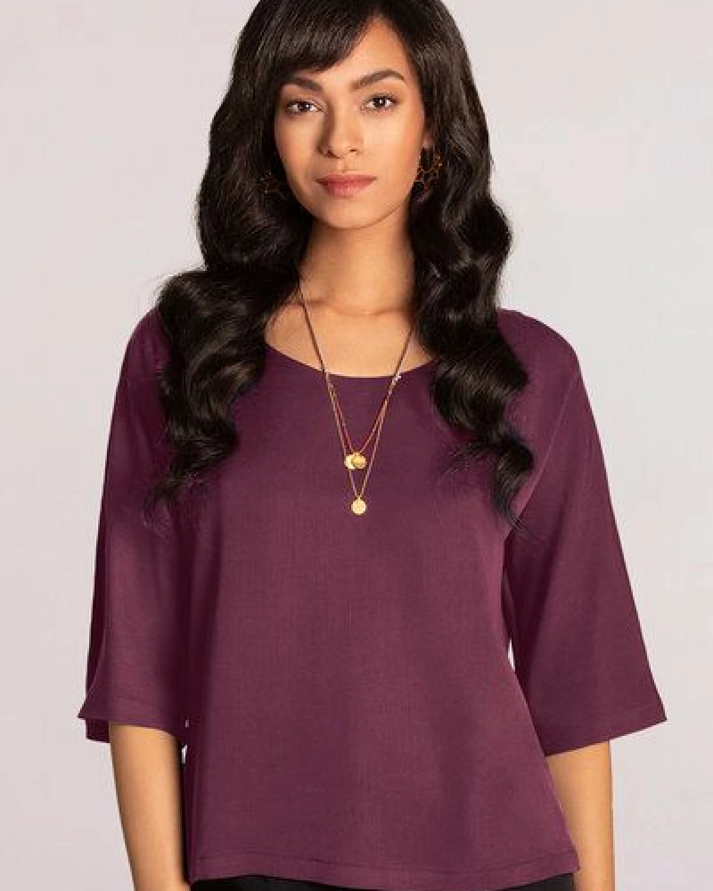 l'amour est bleu Bluse aus Tencel – Ansicht 2