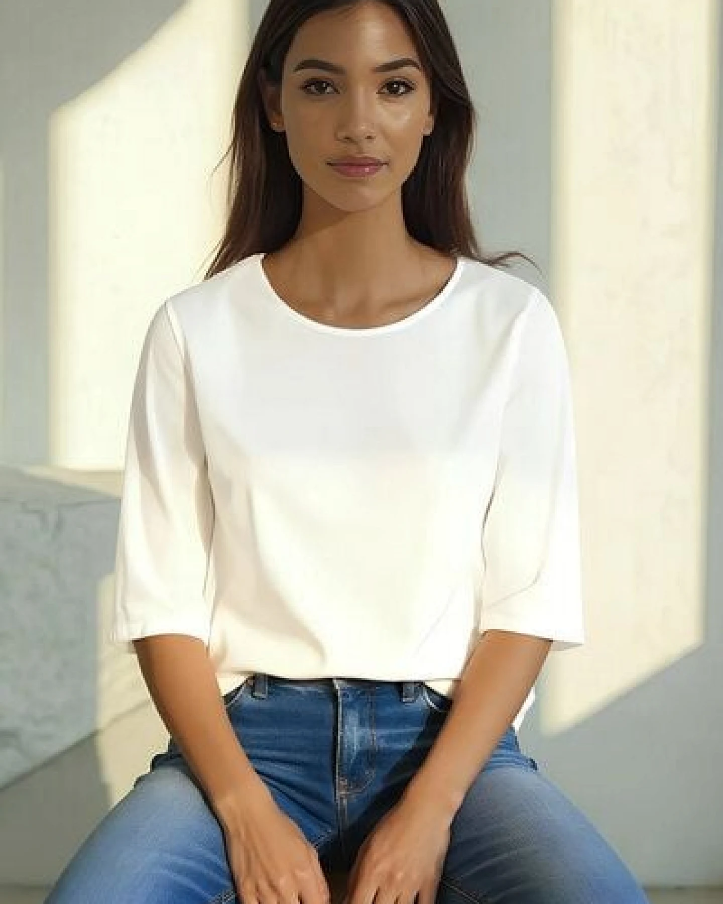 l'amour est bleu Bluse aus Tencel – Ansicht 3