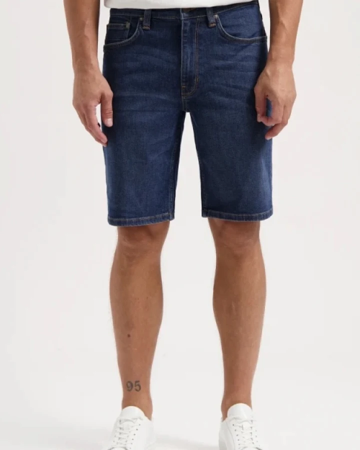 Kuyichi Herren vegan Kurzer Scott Basic Blau