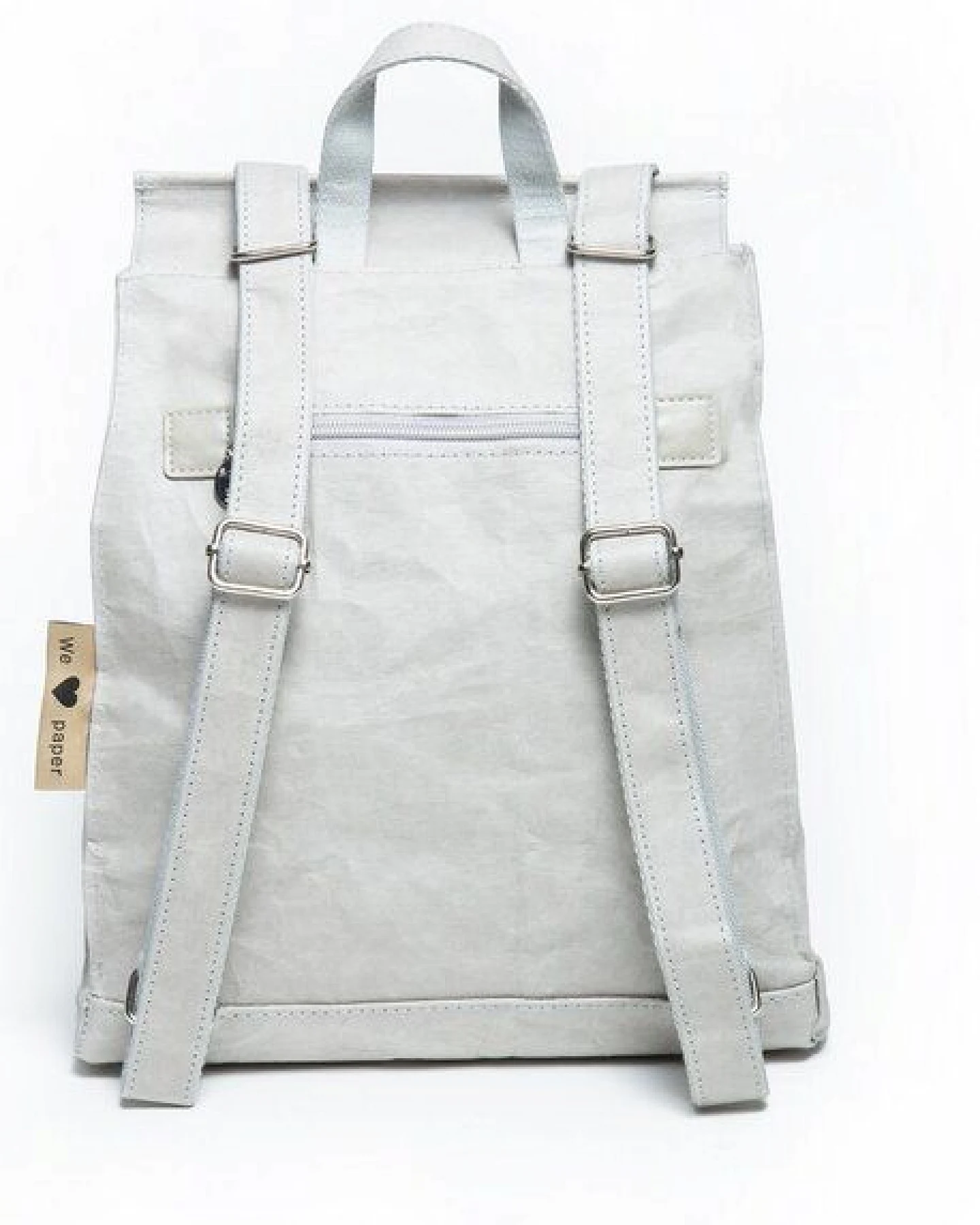 PAPERO Rucksack aus Papier robust wasserfest vegan 3 in 1 Handtasche Damen – Ansicht 2