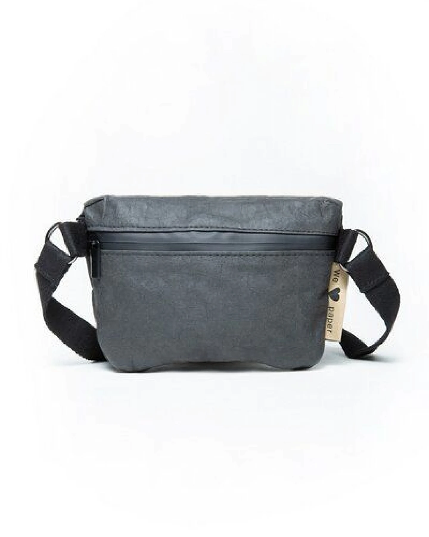 PAPERO Bauchtasche aus wasserfestem Kraftpapier. Vegan, robust & minimalistisch – ideal für Damen & Herren. Stylisch unterwegs mit Squirrel Deltabag – Ansicht 2