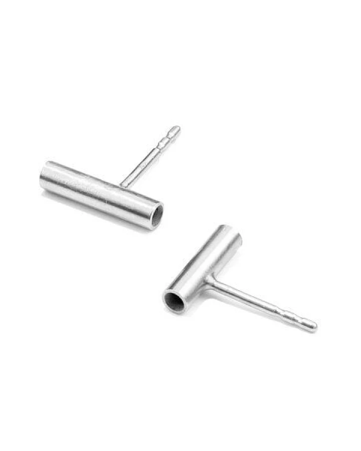 Jonathan Radetz Jewellery Stecker PROFILE, Silber 925, Sterlingsilber, Länge 10 mm, Handmade in Germany