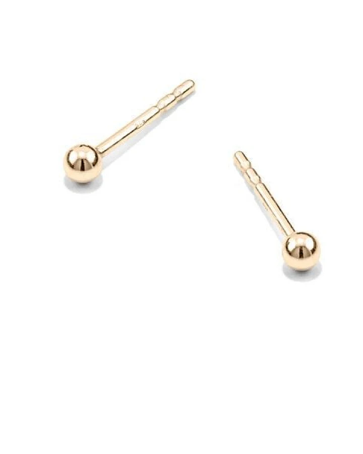 Jonathan Radetz Jewellery Stecker fineSPHERE & SPHERE, Gold 585, 14 Karat, Handmade in Germany
