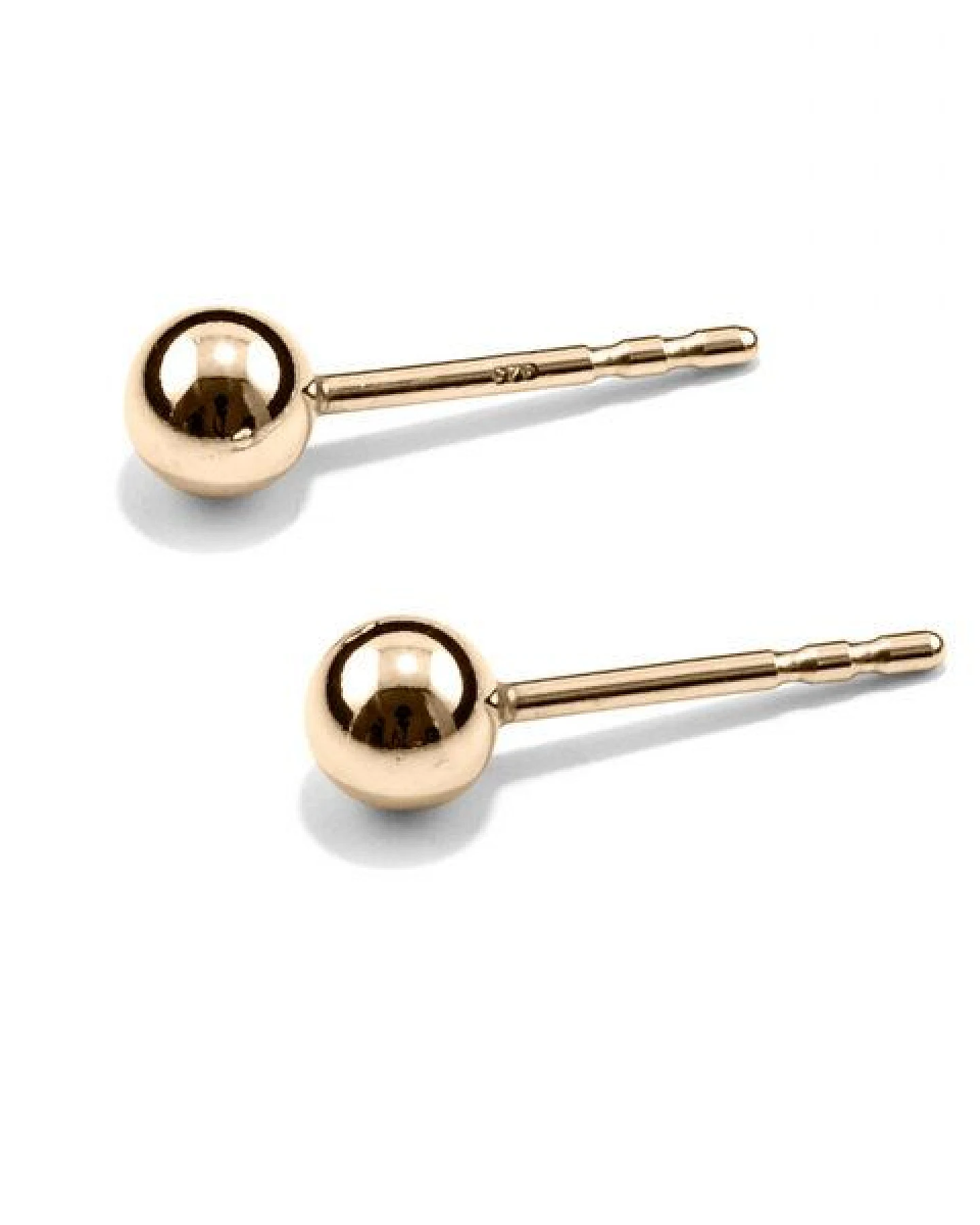 Jonathan Radetz Jewellery Stecker fineSPHERE & SPHERE, Gold 585, 14 Karat, Handmade in Germany – Ansicht 2