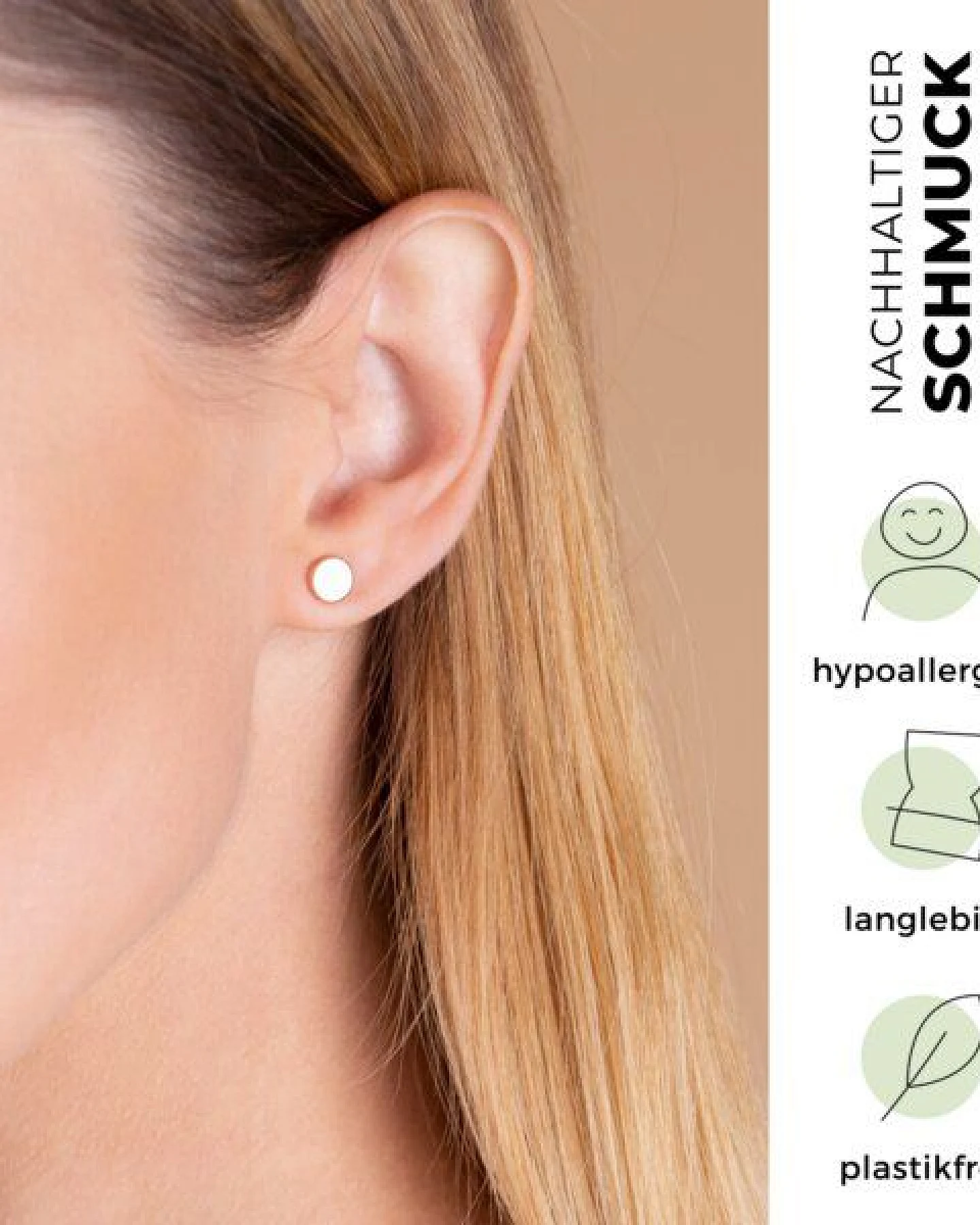 ALEXASCHA Kleine Ohrstecker – Ansicht 2