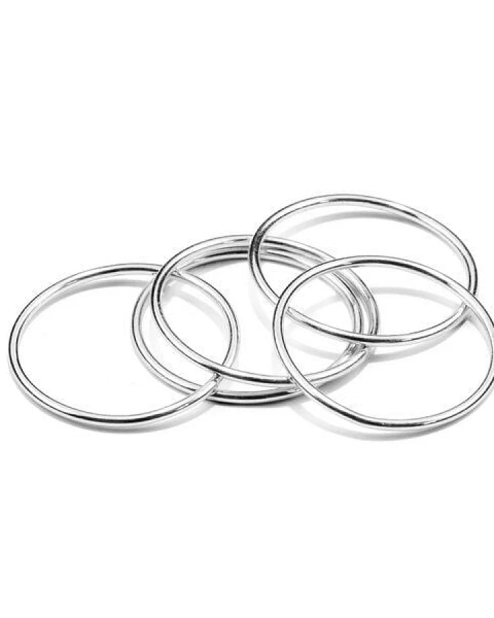 Jonathan Radetz Jewellery Ring WIRE, Set aus 3 Ringen, Silber 925, Sterlingsilber, Ringgröße 50 - 58, Handmade in Germany