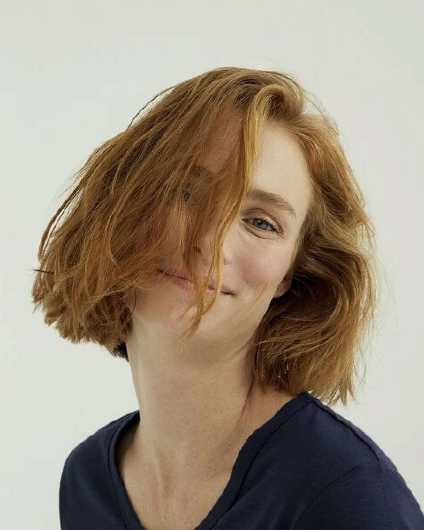 d'Els Miriam Damen Rundhals-Neck Langarm T-Shirt aus Flame Bio Baumwolle – Ansicht 3