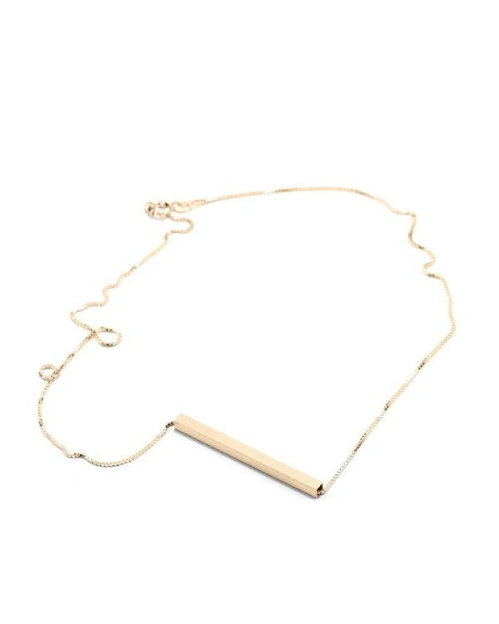 Jonathan Radetz Jewellery Kette Square, Gold 585, 14 Karat, Länge 43 - 53 cm, Handmade in Germany