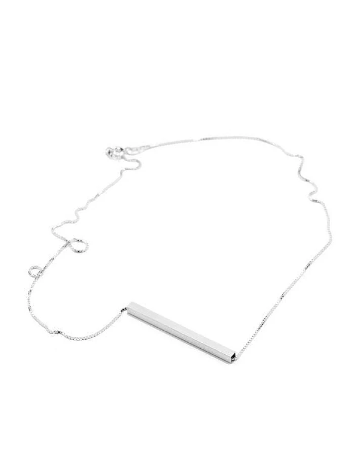 Jonathan Radetz Jewellery Kette Square, Silber 925, Sterlingsilber, Länge 43 - 53 cm, Handmade in Germany