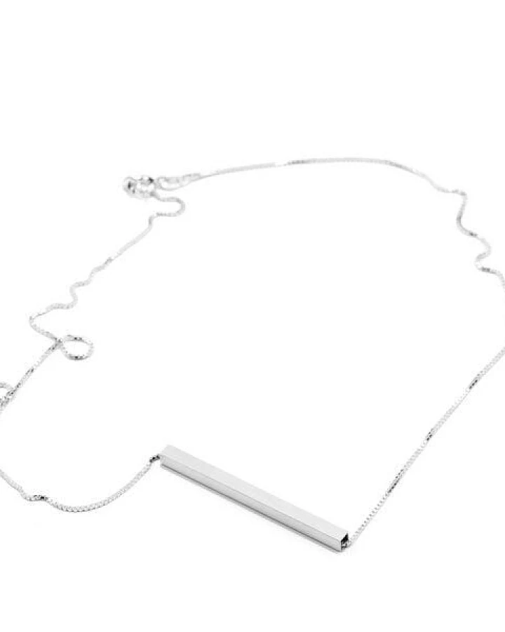Jonathan Radetz Jewellery Kette Square, Silber 925, Sterlingsilber, Länge 43 - 53 cm, Handmade in Germany