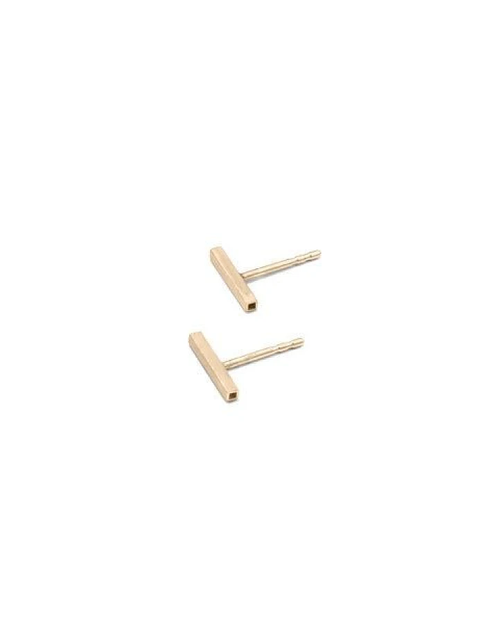 Jonathan Radetz Jewellery Ohrstecker fineSQUARE, Gold 585, 14 Karat, Länge 10 - 40 mm, Handmade in Germany