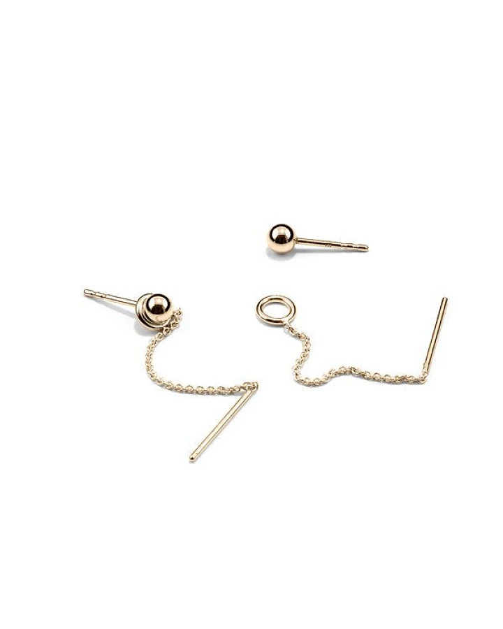 Jonathan Radetz Jewellery Hänger LOOP, Gold 585, 14 Karat, Handmade in Germany