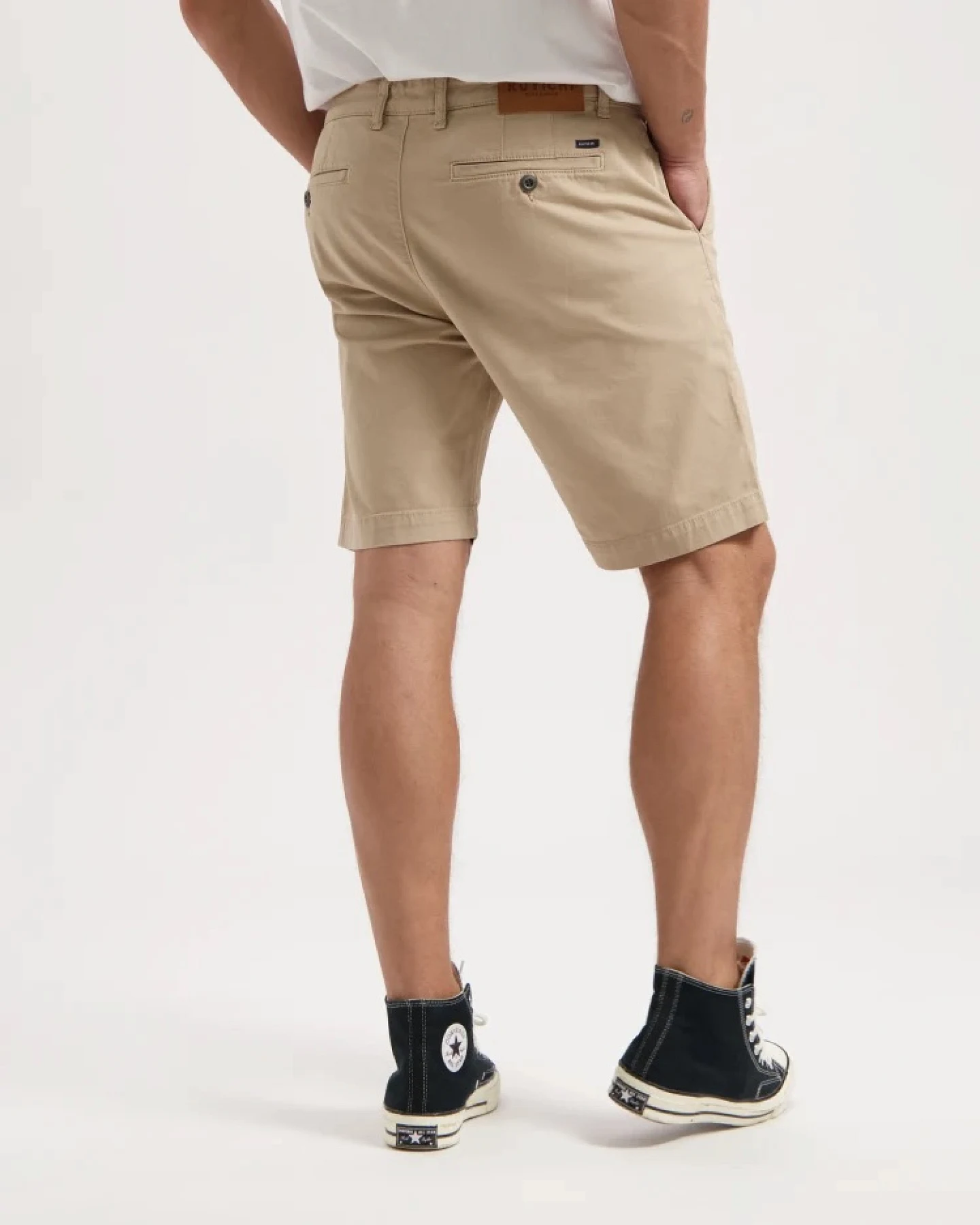 Kuyichi Herren vegan Kurzer Toby Sand – Ansicht 2