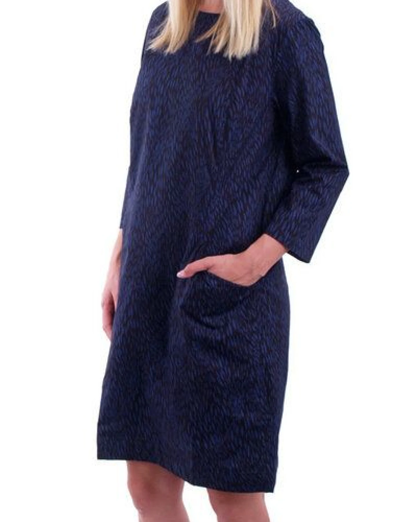 People Tree Tanja Shift Dress Navy – Ansicht 2