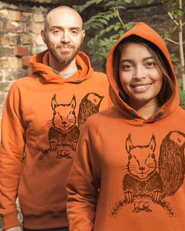 päfjes Ella Eichhorn / Squirrel - Fair gehandelt - Unisex Bio Hoodie / Kapuzenpulli