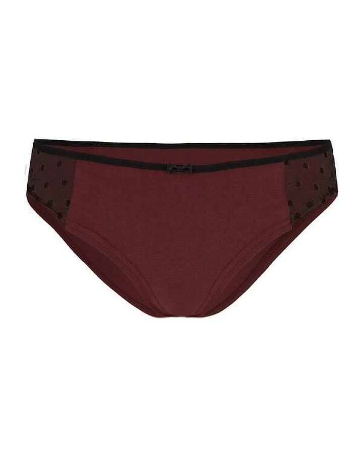 Frija Omina Hüftslip "Lorelow" dunkel aus Bio-Baumwolle