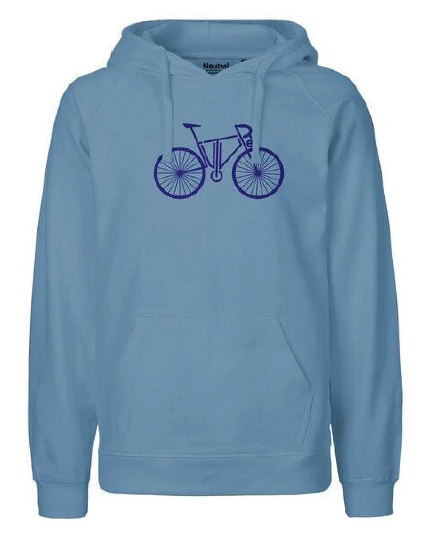 HANDGEDRUCKT "FutureBike" Männer Hoody aus reiner Biobaumwolle (kbA) – Ansicht 4