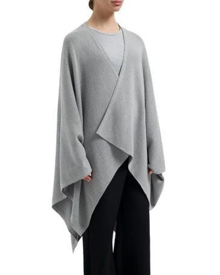 Poncho "Yumeko" aus Bio-Baumwolle Gestrickt