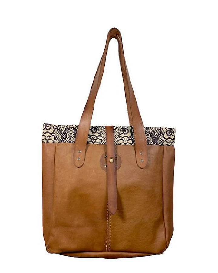 Afar Crumena - African Ethno Ledertasche - Premium Umhängetasche / Schultertasche / Tragetasche