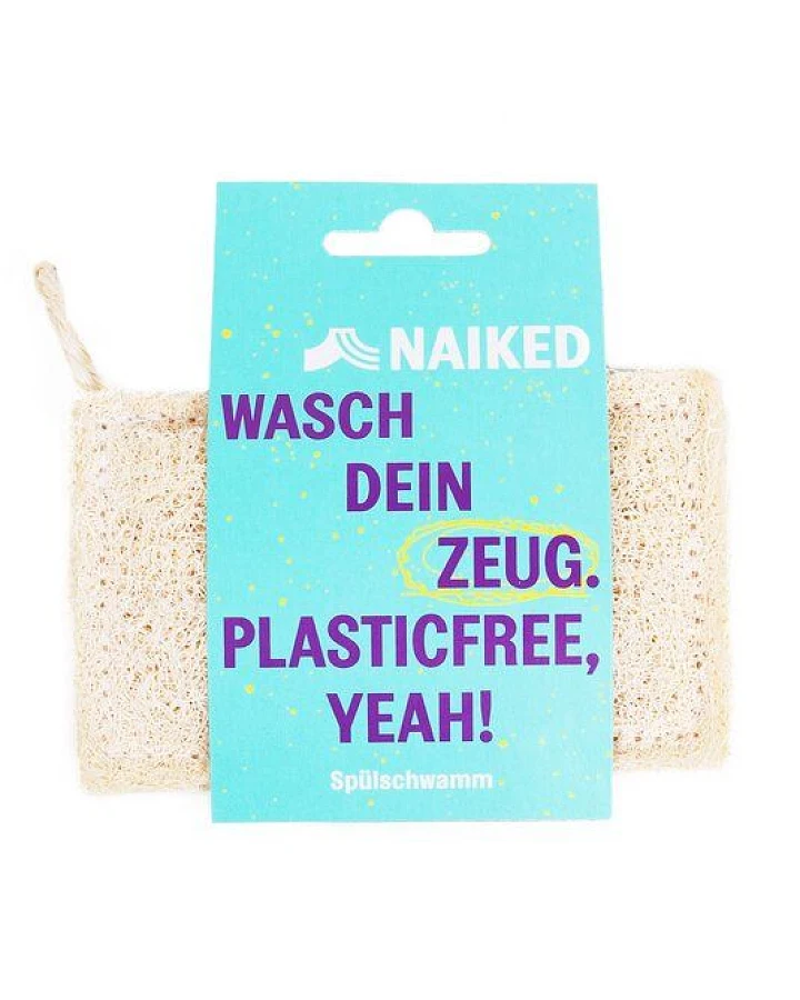 NAIKED Spülschwamm aus Luffa, 100% plastikfrei & kompostierbar