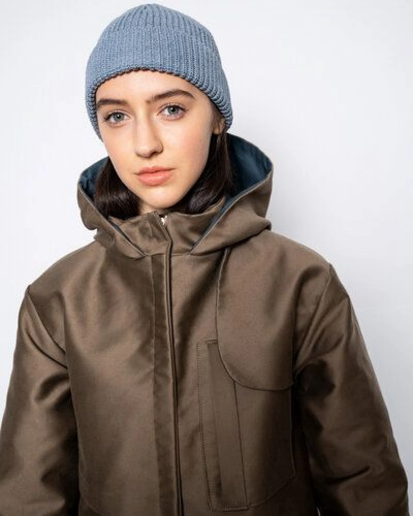 ein garten Studios kurze Strickmütze / recycelte Biobaumwolle + Tencel / vegan – Ansicht 2