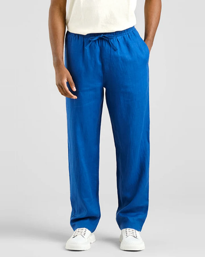 DEDICATED Herren vegan Hose Klitmoeller Blau
