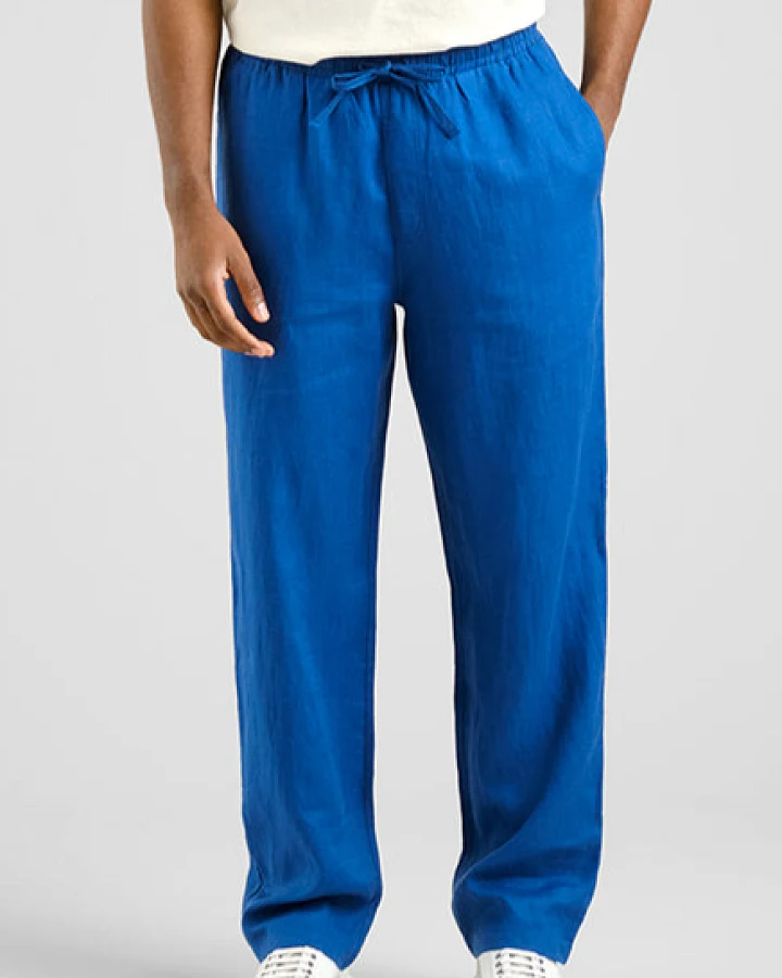 DEDICATED Herren vegan Hose Klitmoeller Blau