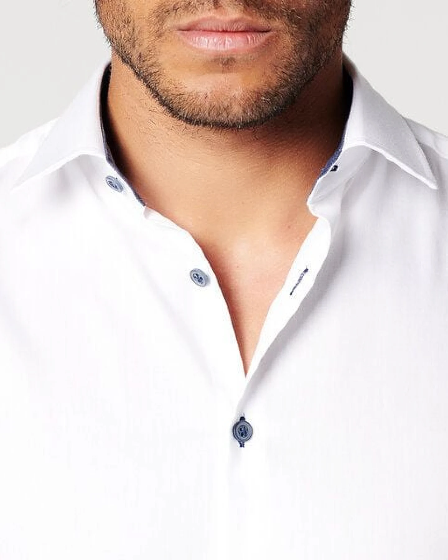 SKOT Fashion Nachhaltige Langarm Herren Hemd Circular White Contrast – Ansicht 4