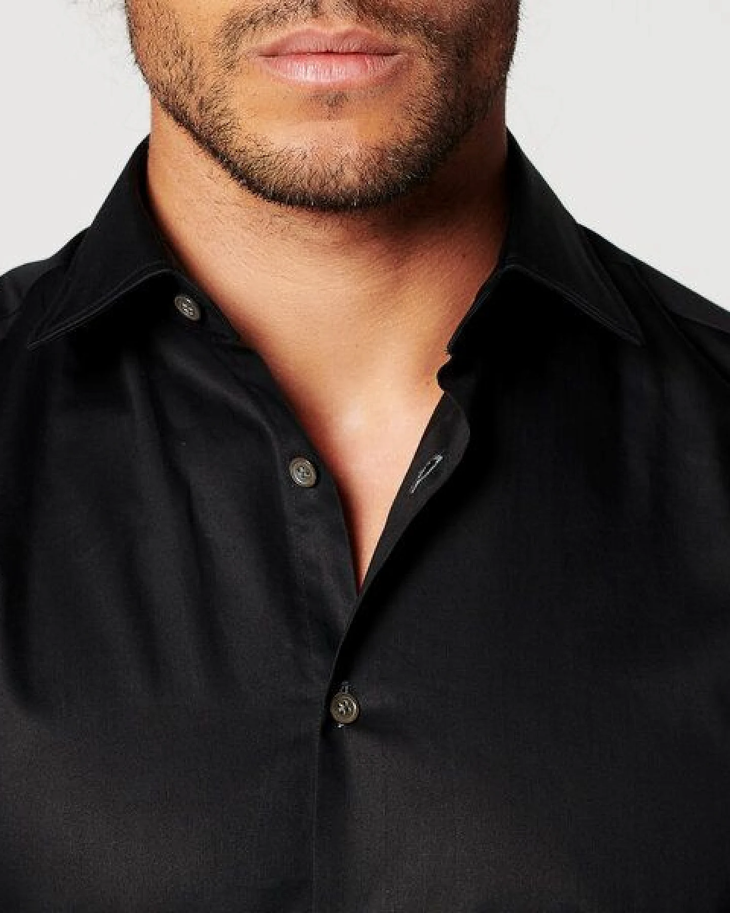 SKOT Fashion Nachhaltige Langarm Herren Hemd Circular Black – Ansicht 2