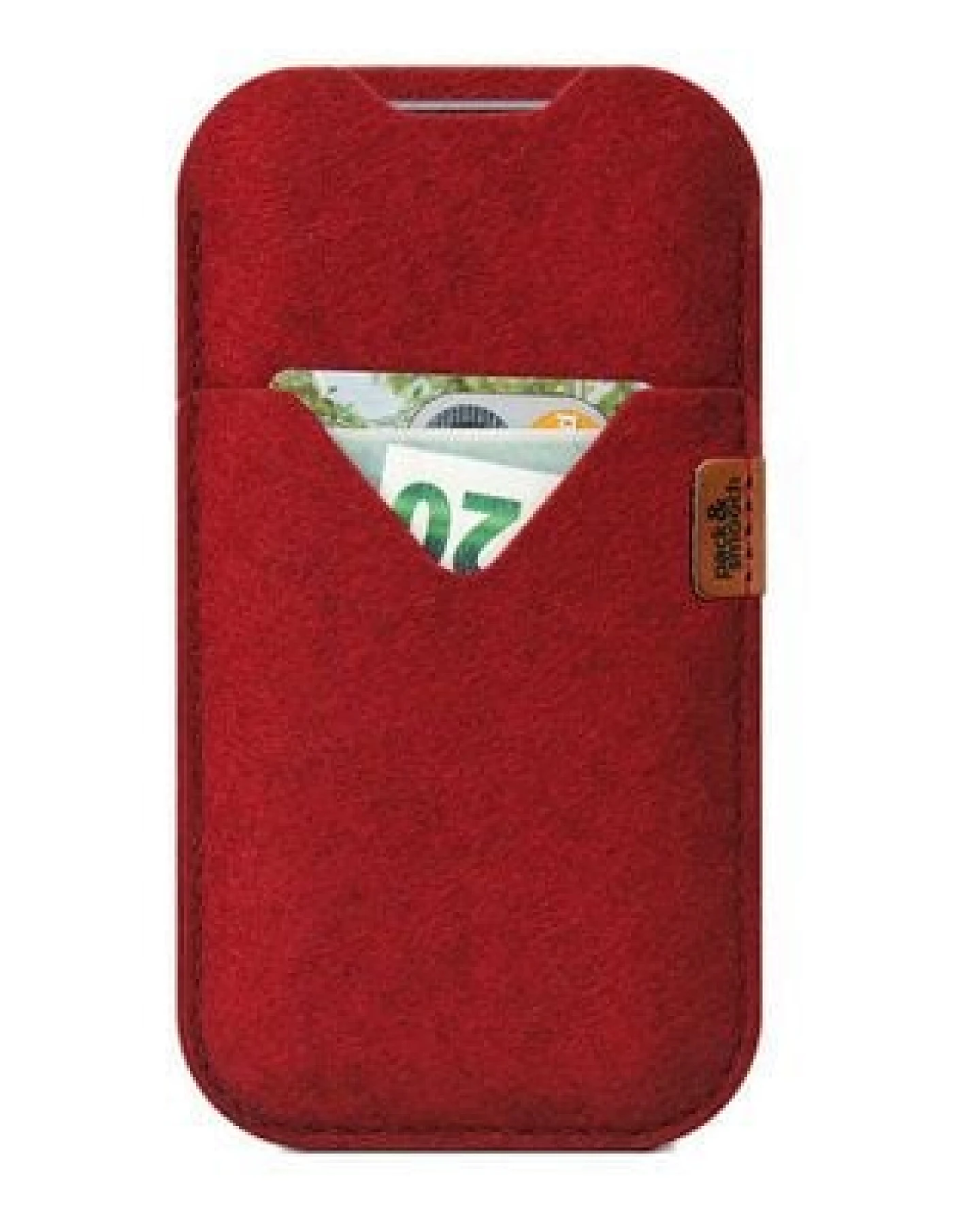 Pack & Smooch iPhone 17 / 17 Pro / 17 Pro Max / 16 / 15 / 14 / 13 / 12 / Pro / Plus / Max / Mini Filz Hülle SHETLAND (Mulesing-frei) – Ansicht 2